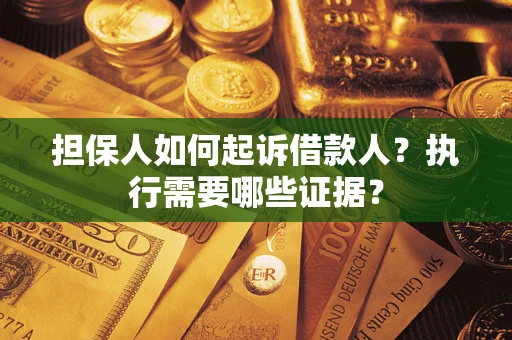 北京担保人如何起诉借款人？执行需要哪些证据？