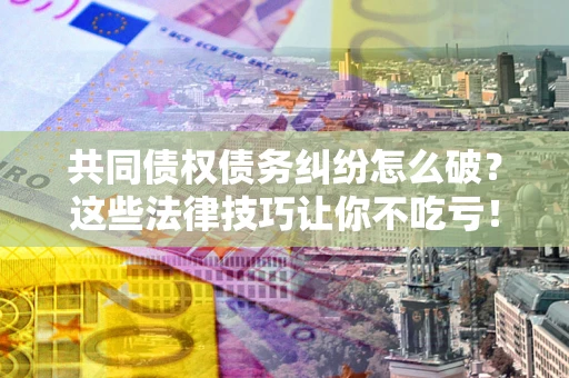 北京共同债权债务纠纷怎么破？这些法律技巧让你不吃亏！