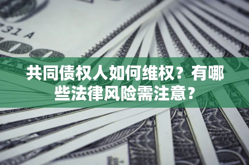 北京共同债权人如何维权？有哪些法律风险需注意？