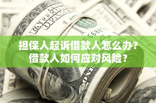 北京担保人起诉借款人怎么办？借款人如何应对风险？