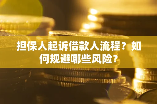 北京担保人起诉借款人流程？如何规避哪些风险？