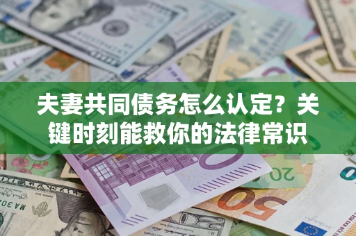 北京夫妻共同债务怎么认定？关键时刻能救你的法律常识